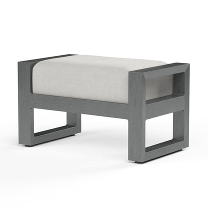 Sunset West Redondo Ottoman in Cast Silver, No Welt — View 4