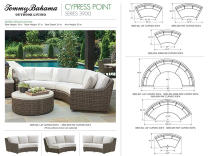 Tommy Bahama Outdoor Cypress Point Ocean Terrace Sectional — View 3