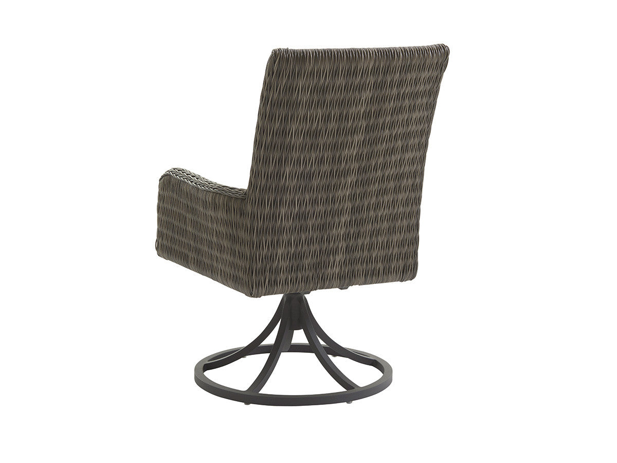 Tommy Bahama Outdoor Cypress Point Ocean Terrace Swivel Rocker Dining Chair — View 4