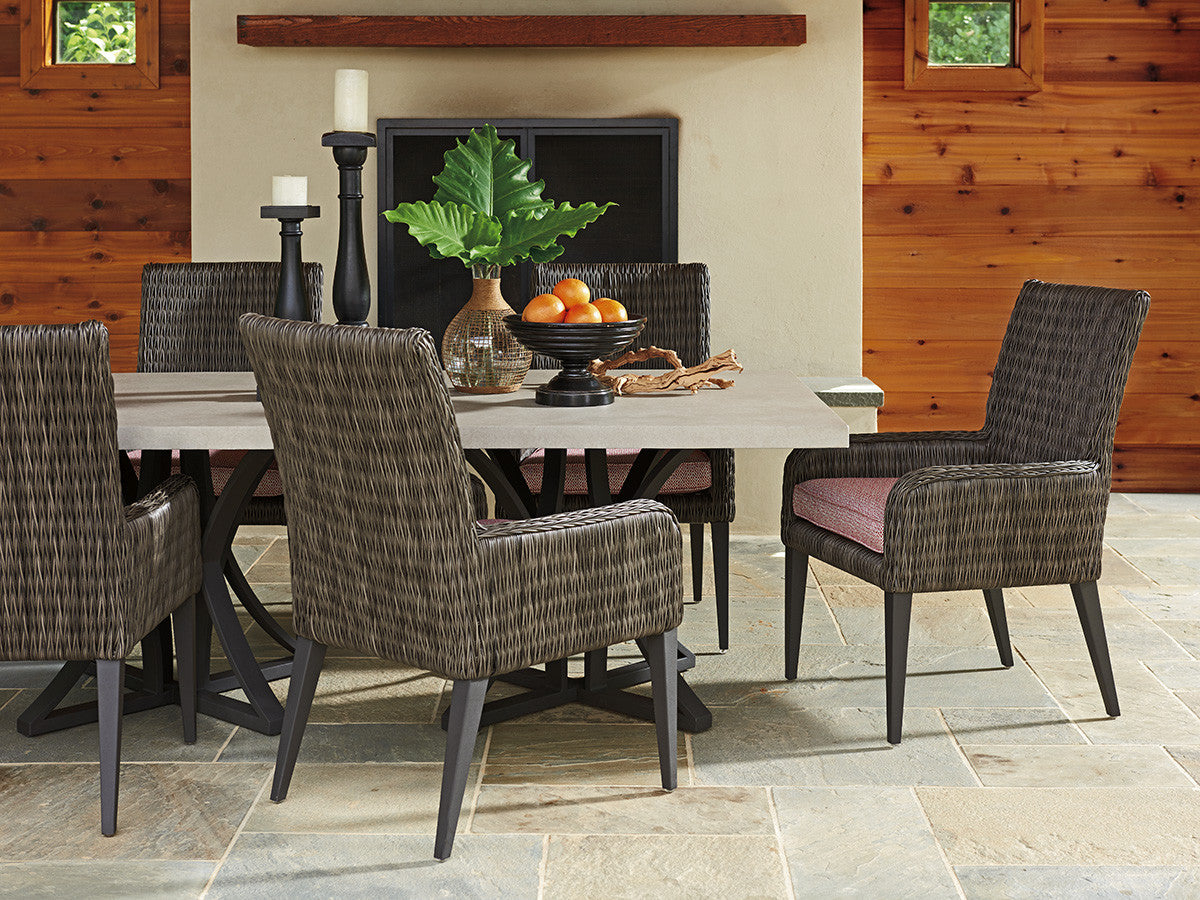 Tommy Bahama Outdoor Cypress Point Ocean Terrace Arm Dining Chair — View 2