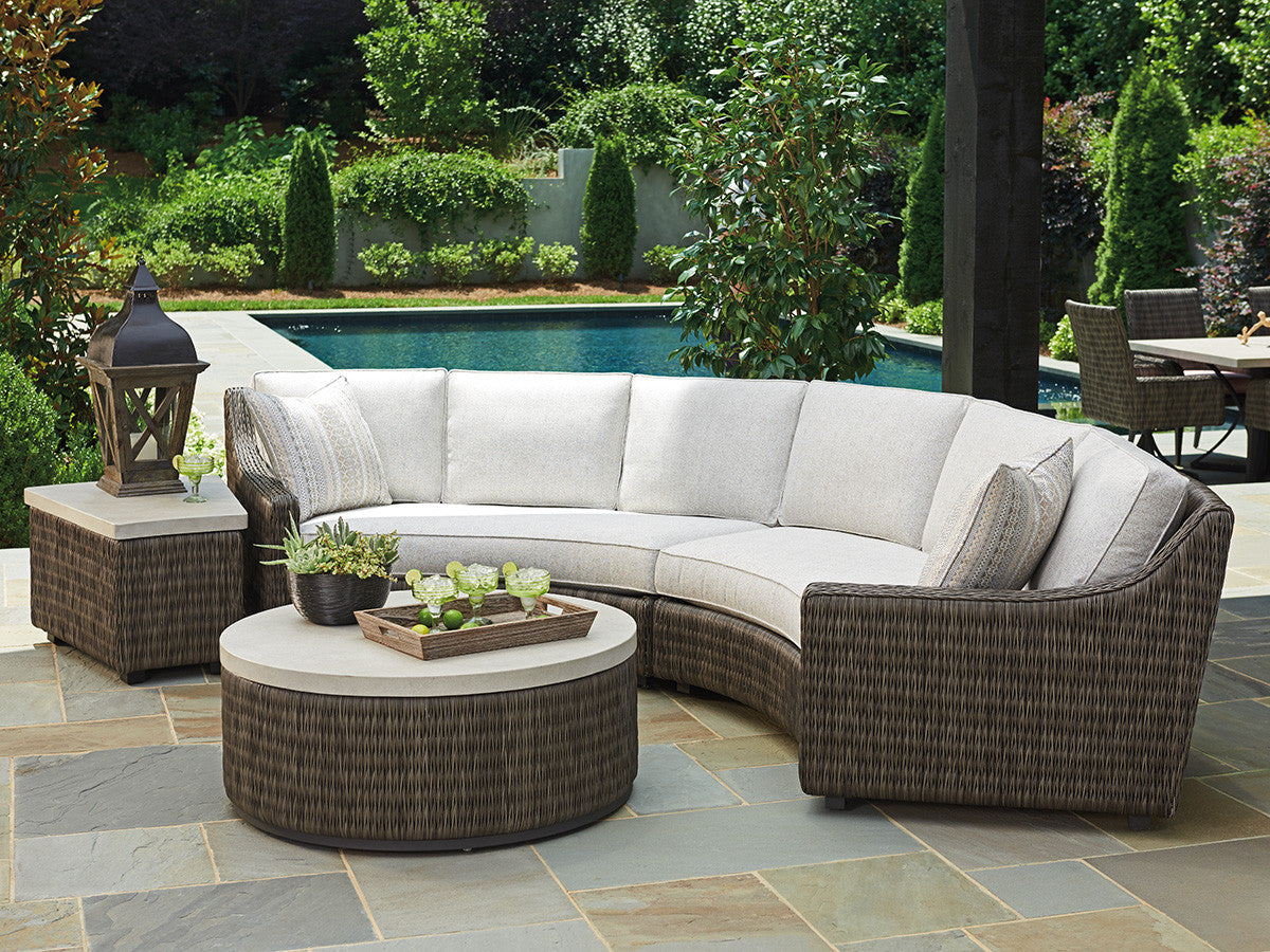 Tommy Bahama Outdoor Cypress Point Ocean Terrace Curved Sectional Raf Sofa — View 2