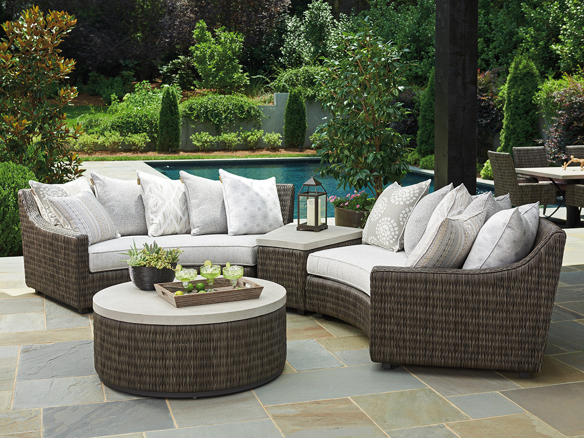 Tommy Bahama Outdoor Cypress Point Ocean Terrace Curved Sectional Raf Sofa — View 3