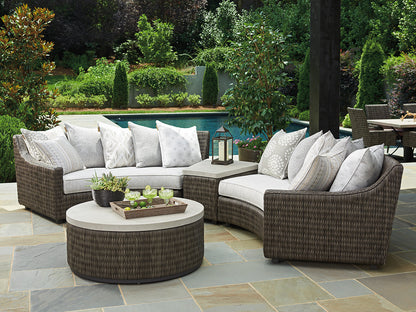 Tommy Bahama Outdoor Cypress Point Ocean Terrace Curved Sectional Raf Sofa — View 3