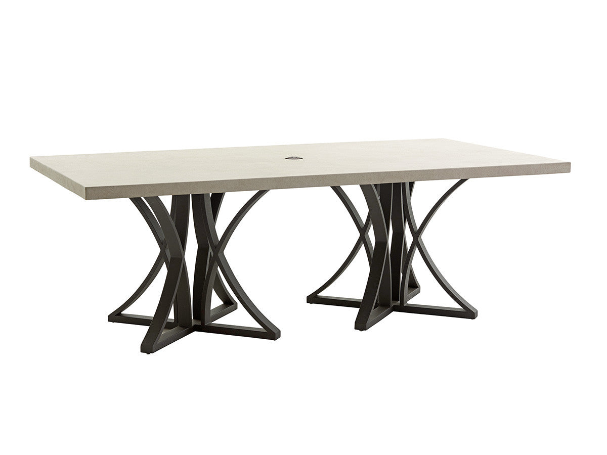 Tommy Bahama Outdoor Cypress Point Ocean Terrace Dining Table W/Weatherstone Top