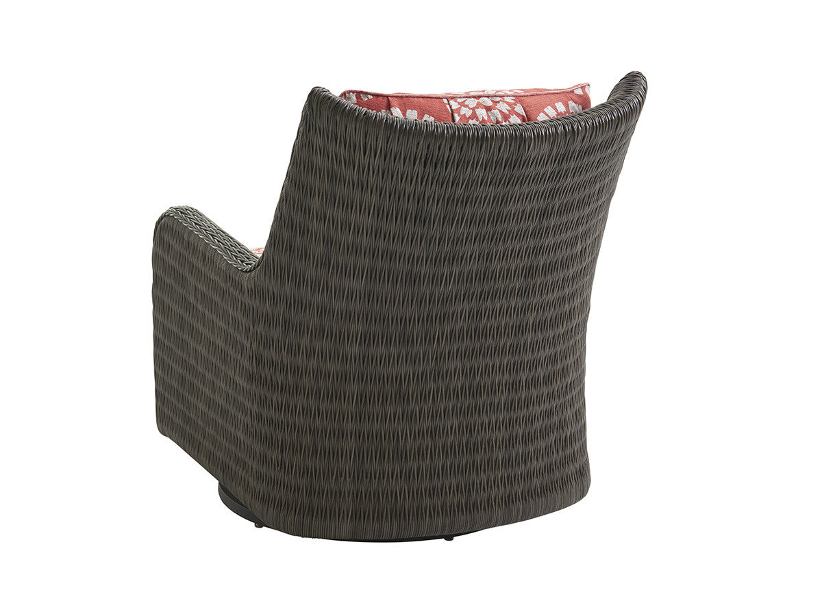 Tommy Bahama Outdoor Cypress Point Ocean Terrace Occasional Swivel Glider Chair — View 4