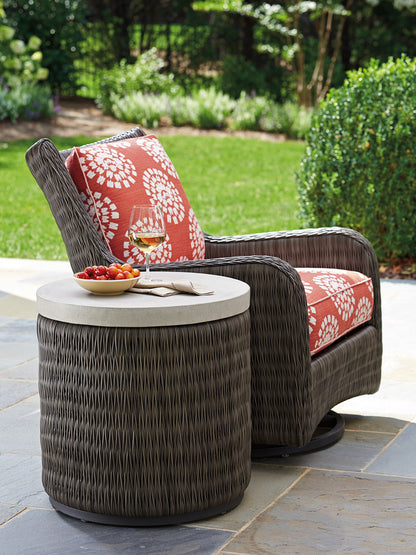 Tommy Bahama Outdoor Cypress Point Ocean Terrace Round End Table — View 2