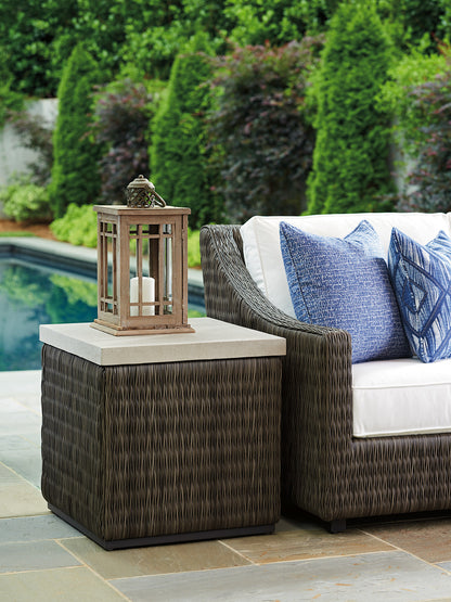 Tommy Bahama Outdoor Cypress Point Ocean Terrace Square End Table — View 2