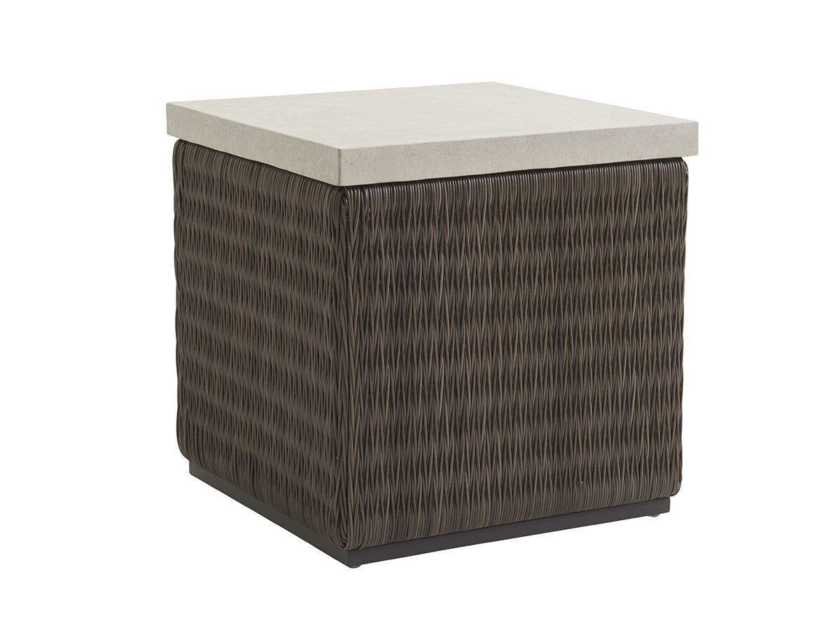 Tommy Bahama Outdoor Cypress Point Ocean Terrace Square End Table