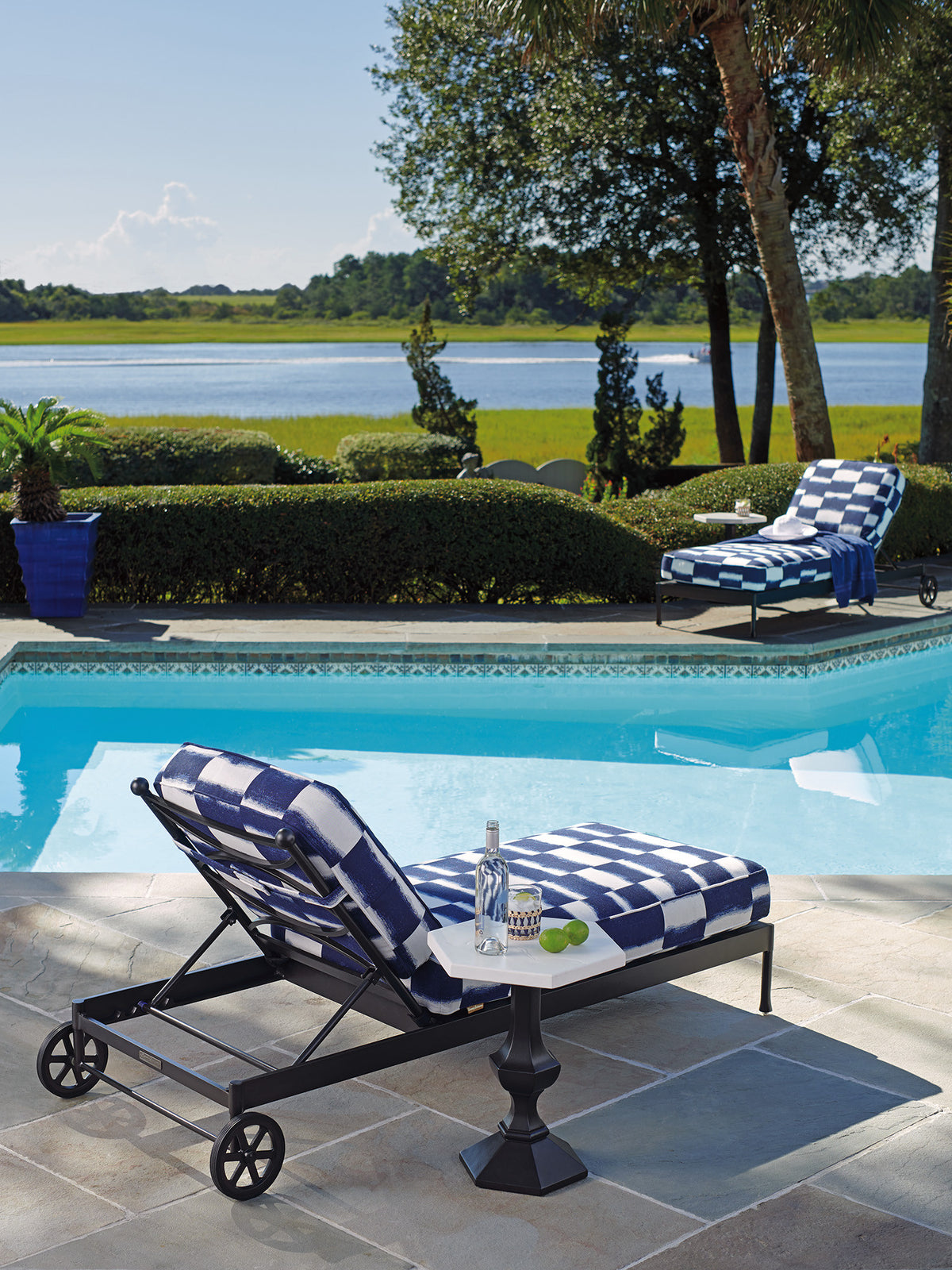 Tommy Bahama Outdoor Pavlova Chaise Lounge — View 2