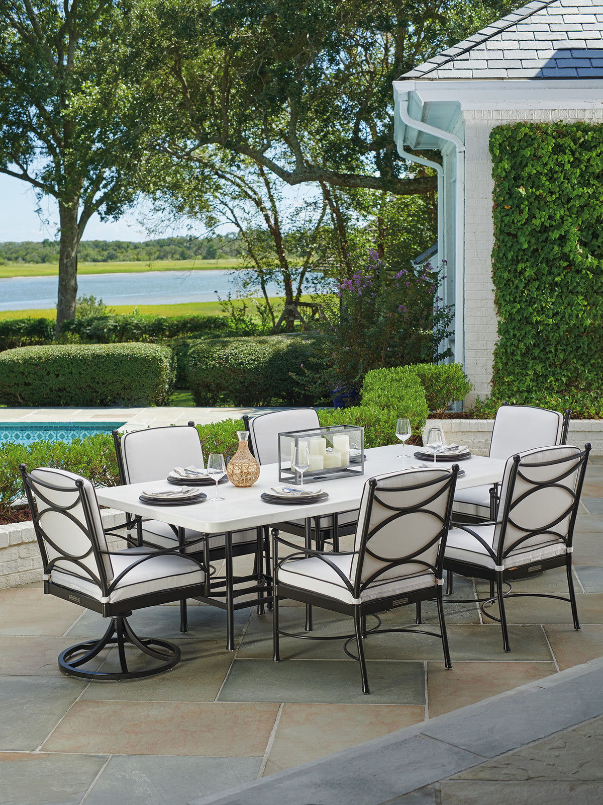 Tommy Bahama Outdoor Pavlova Rectangular Dining Table — View 2