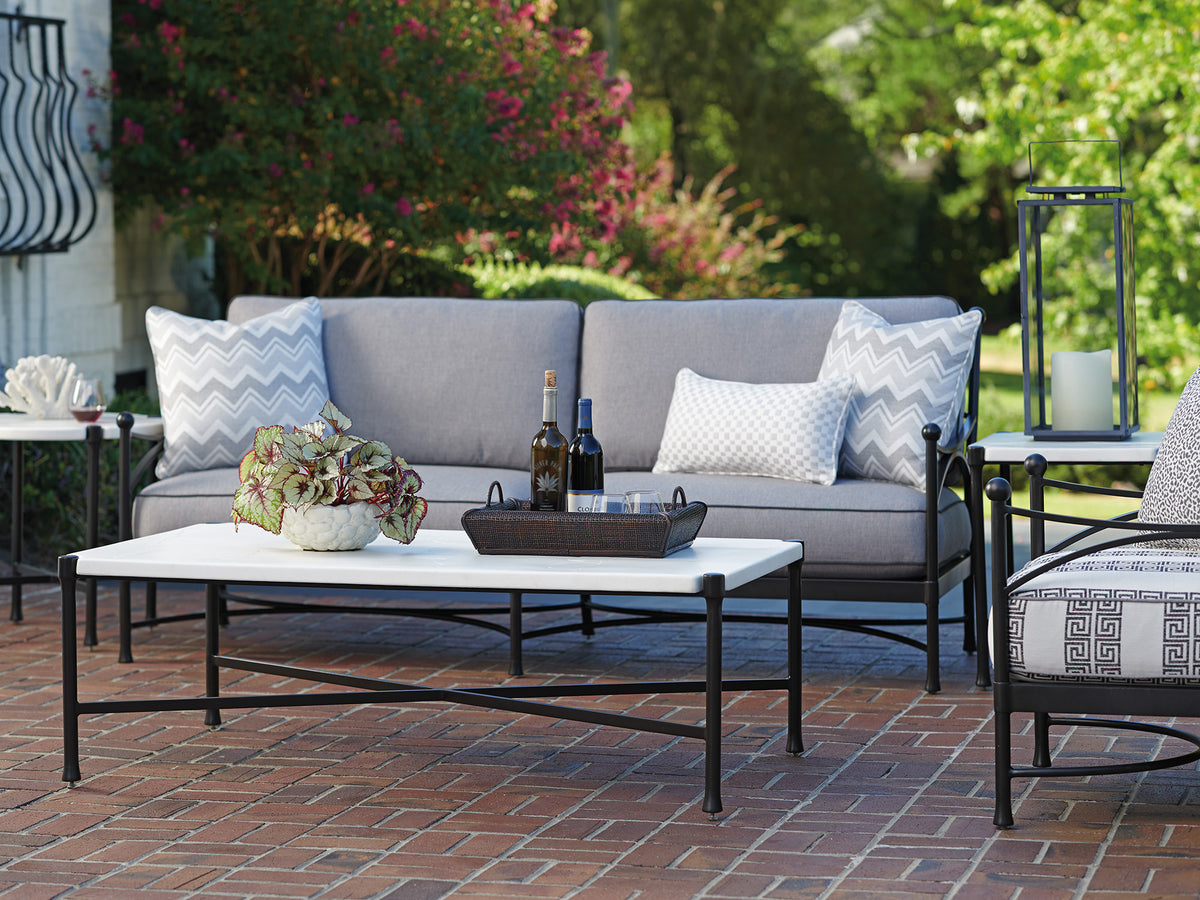 Tommy Bahama Outdoor Pavlova Rectangular Cocktail Table — View 2