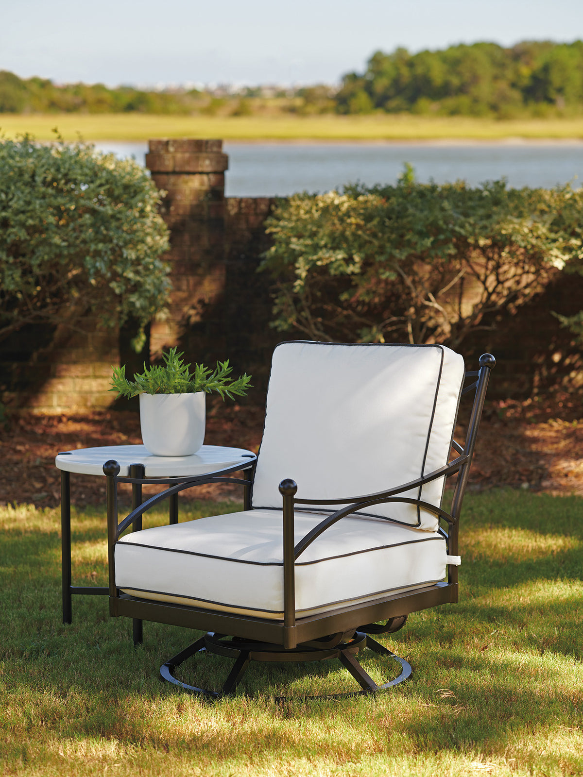 Tommy Bahama Outdoor Pavlova Swivel Lounge Chair — View 2