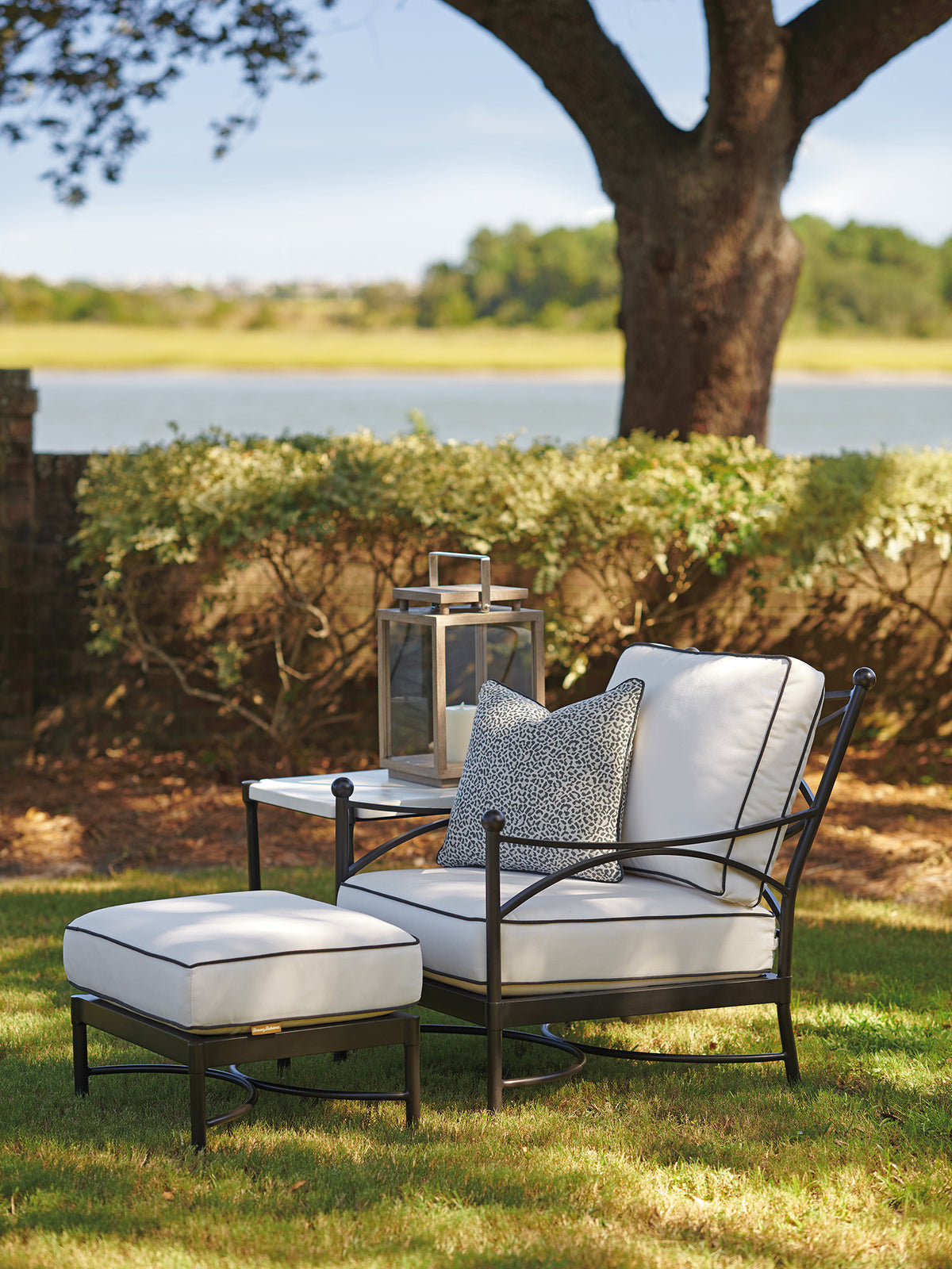 Tommy Bahama Outdoor Pavlova Ottoman — View 2
