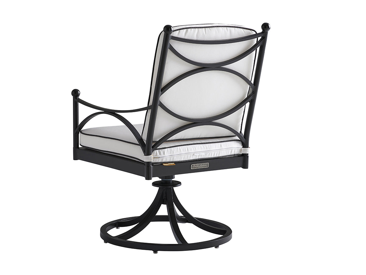 Tommy Bahama Outdoor Pavlova Swivel Rocker Dining Chair — View 4
