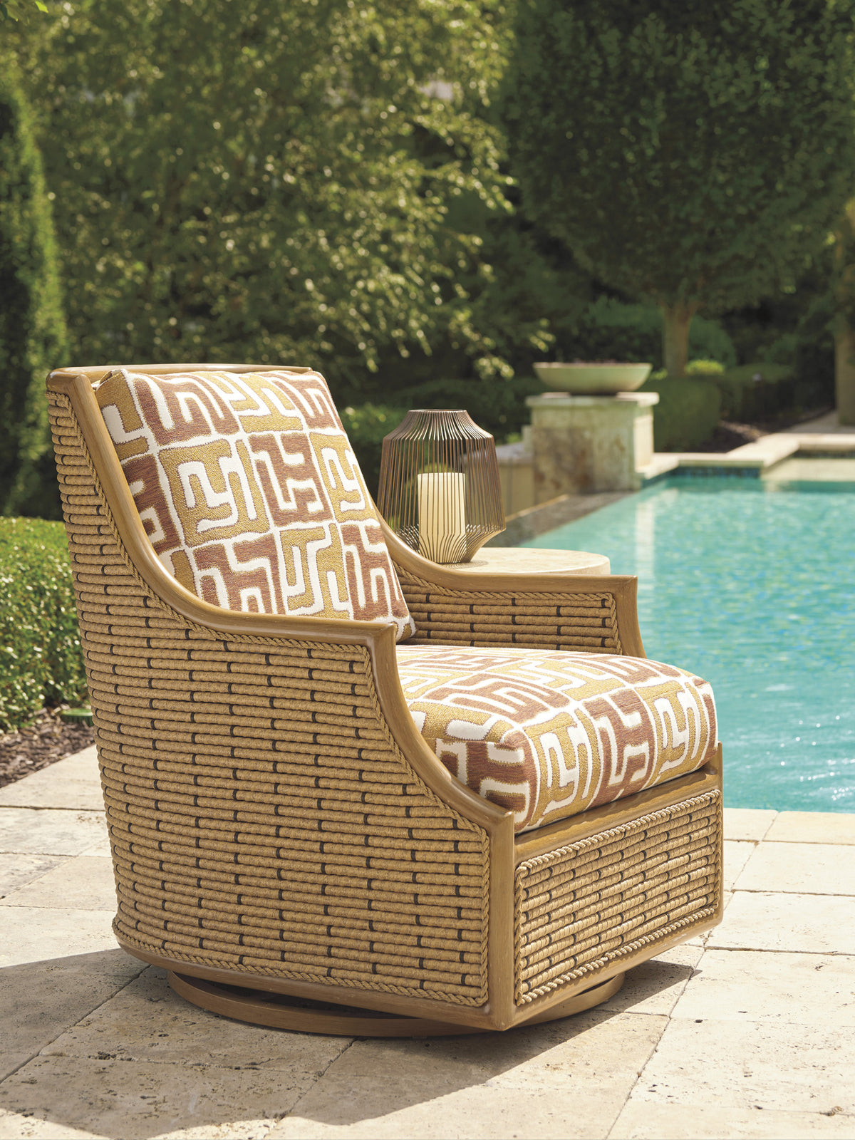 Tommy Bahama Outdoor Los Altos Valley View Swivel Glider Occasional Chair — View 2