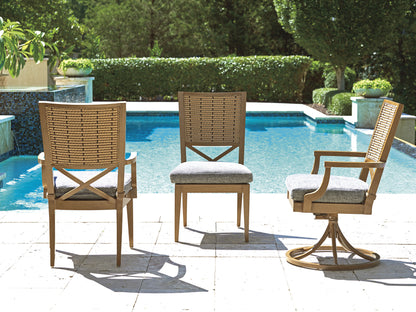 Tommy Bahama Outdoor Los Altos Valley View Swivel Rocker Dining Chair — View 2