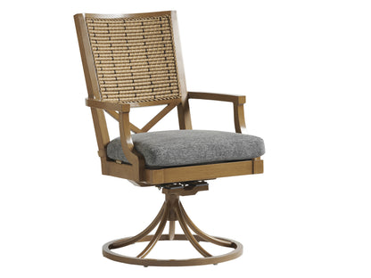 Tommy Bahama Outdoor Los Altos Valley View Swivel Rocker Dining Chair