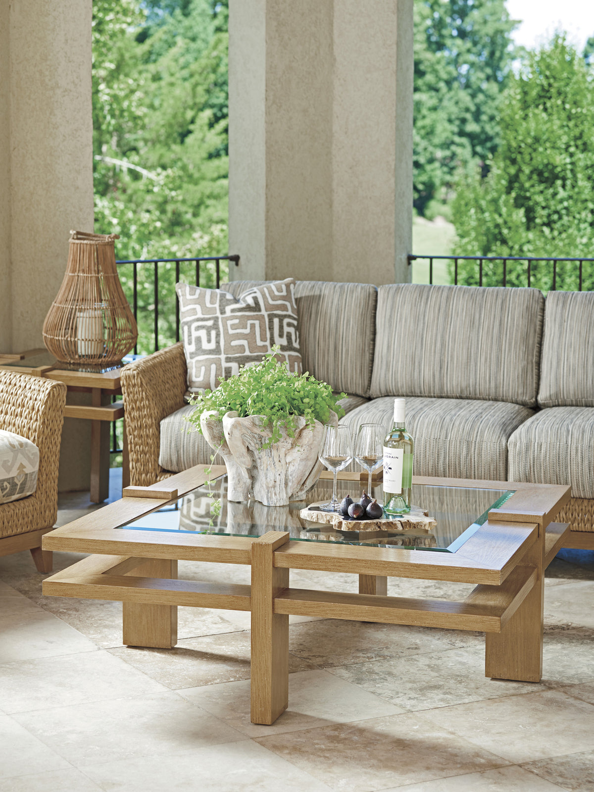 Tommy Bahama Outdoor Los Altos Valley View Square Cocktail Table — View 2