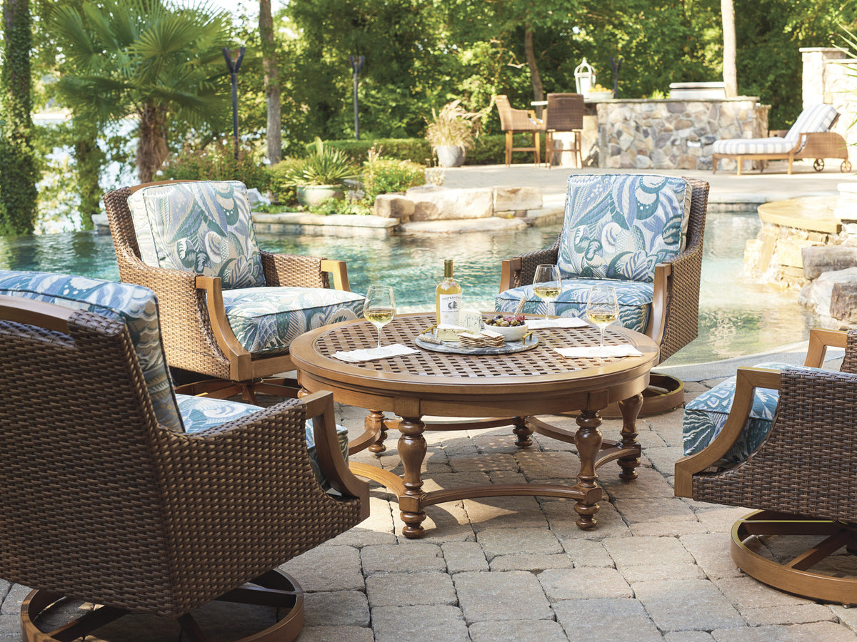 Tommy Bahama Outdoor Harbor Isle Swivel Rocker Lounge Chair — View 2