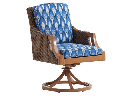 Tommy Bahama Outdoor Harbor Isle Swivel Rocker Dining Chair