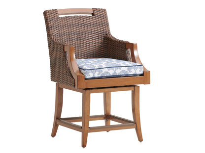 Tommy Bahama Outdoor Harbor Isle Swivel Counter Stool