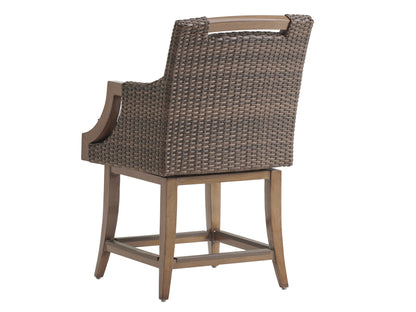 Tommy Bahama Outdoor Harbor Isle Swivel Counter Stool — View 4