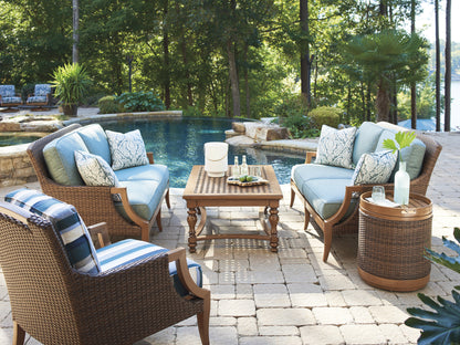 Tommy Bahama Outdoor Harbor Isle Rectangular Cocktail Table — View 3