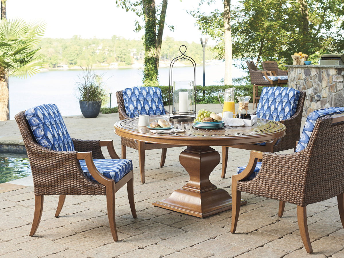 Tommy Bahama Outdoor Harbor Isle Round Dining Table — View 2