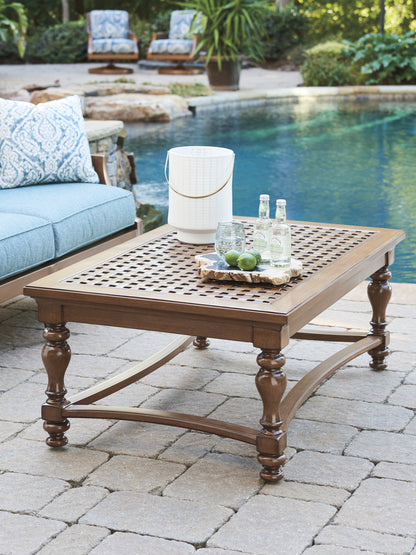 Tommy Bahama Outdoor Harbor Isle Rectangular Cocktail Table — View 2
