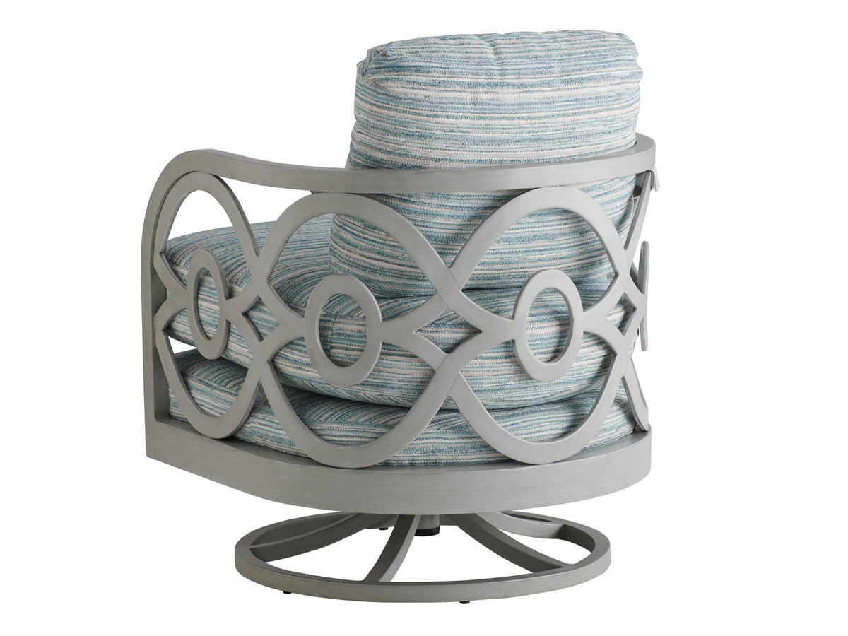 Tommy Bahama Outdoor Silver Sands Occasional Swivel Chair — View 3