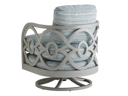 Tommy Bahama Outdoor Silver Sands Occasional Swivel Chair — View 3