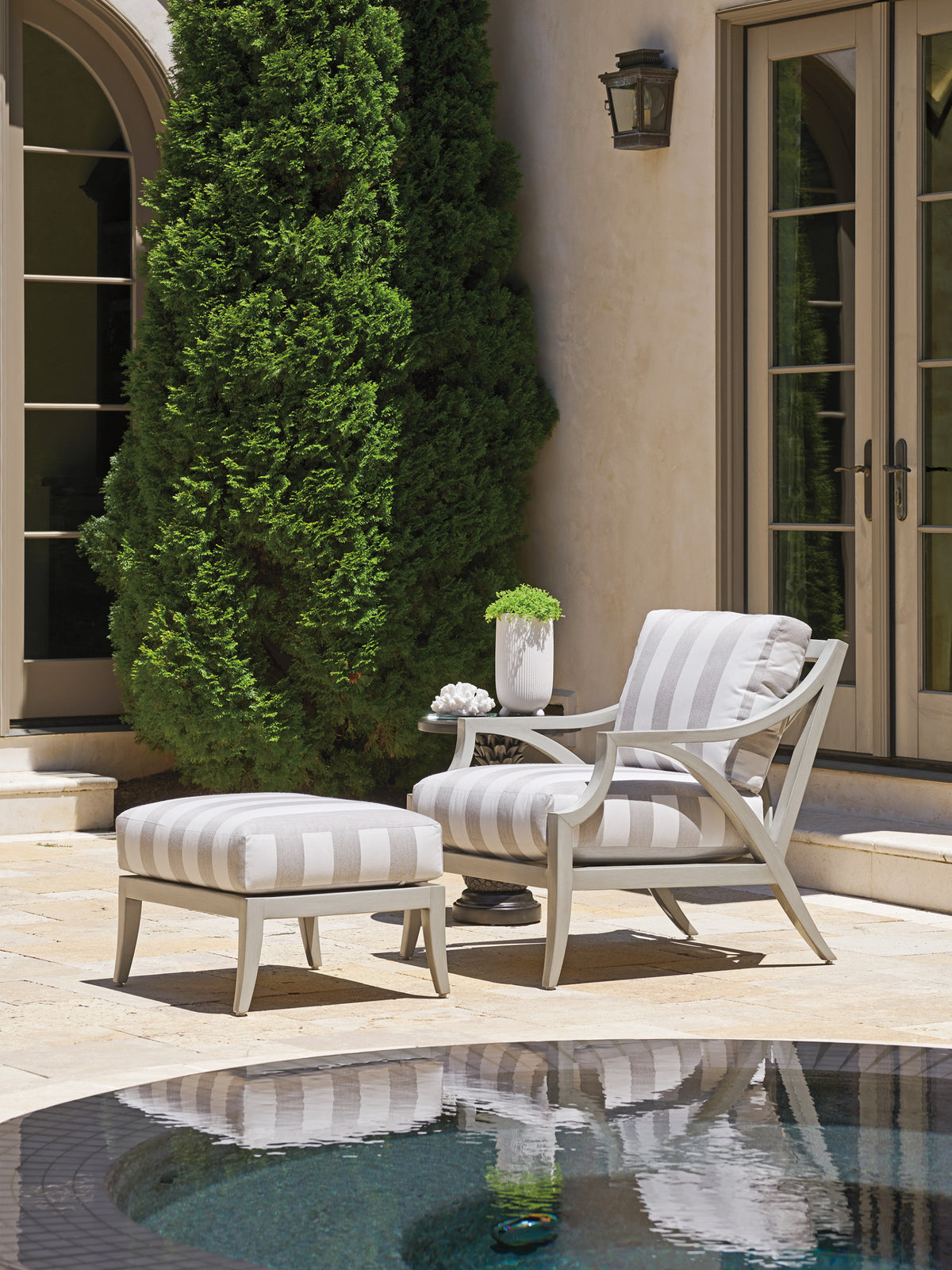 Tommy Bahama Outdoor Silver Sands Ottoman — View 2