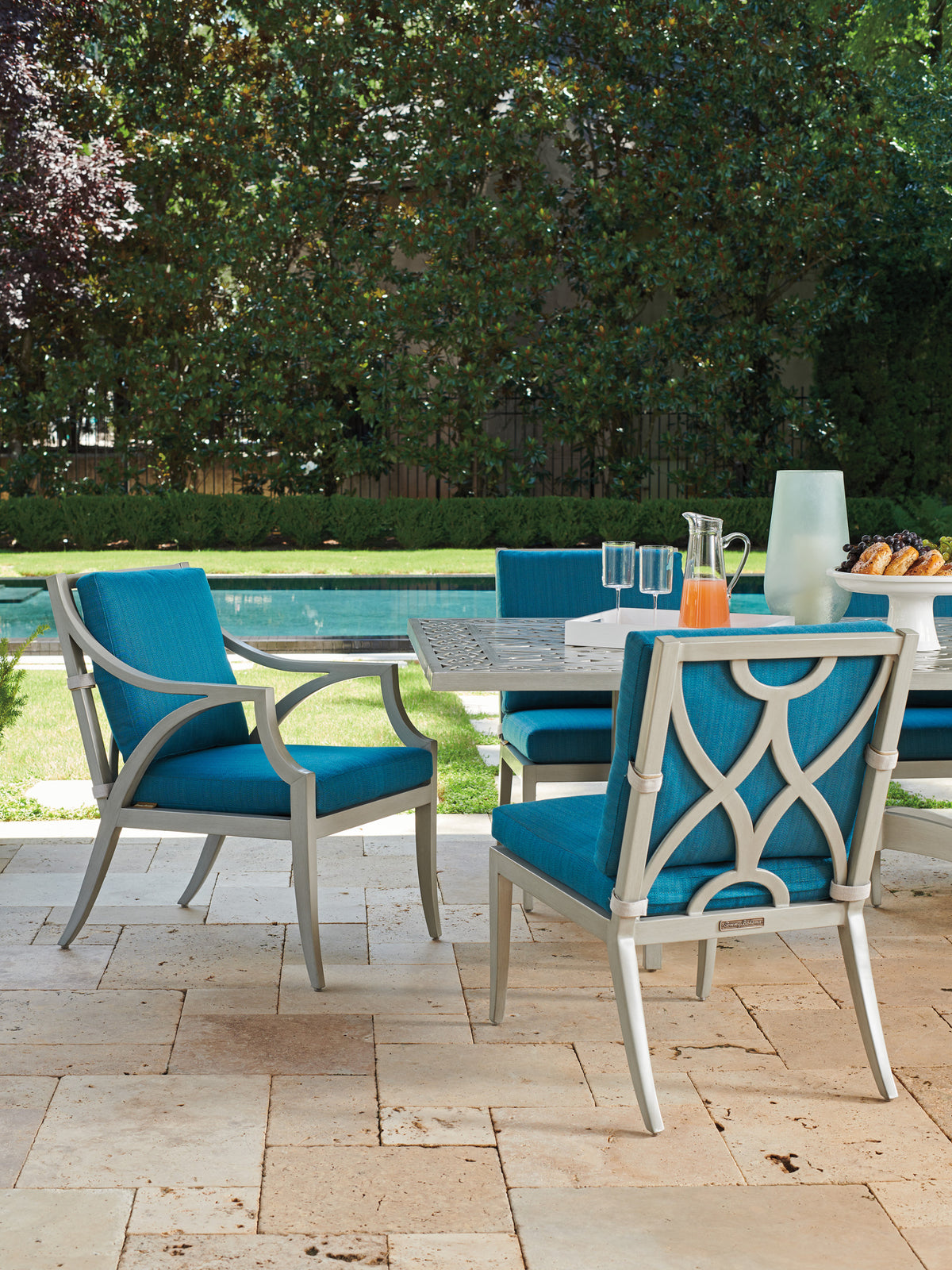Tommy Bahama Outdoor Silver Sands Arm Dining Chair — View 2