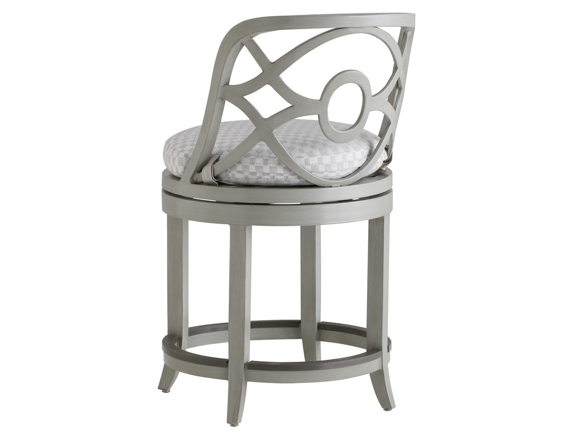 Tommy Bahama Outdoor Silver Sands Swivel Counter Stool — View 4