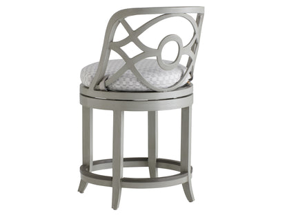 Tommy Bahama Outdoor Silver Sands Swivel Counter Stool — View 4