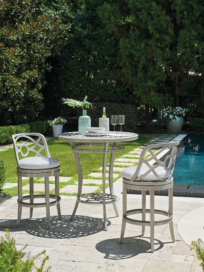 Tommy Bahama Outdoor Silver Sands Swivel Bar Stool — View 2