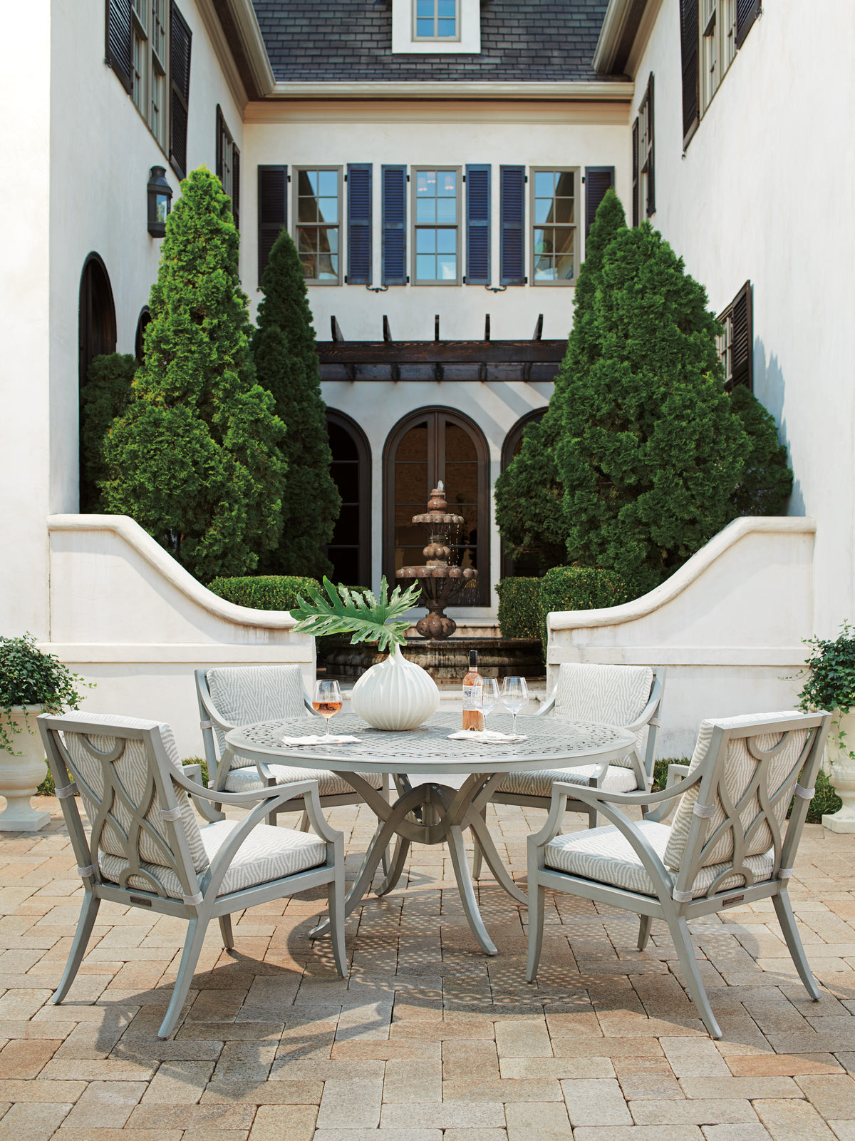 Tommy Bahama Outdoor Silver Sands Round Dining Table — View 2
