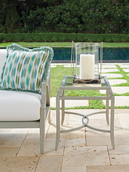 Tommy Bahama Outdoor Silver Sands Rectangular End Table — View 2