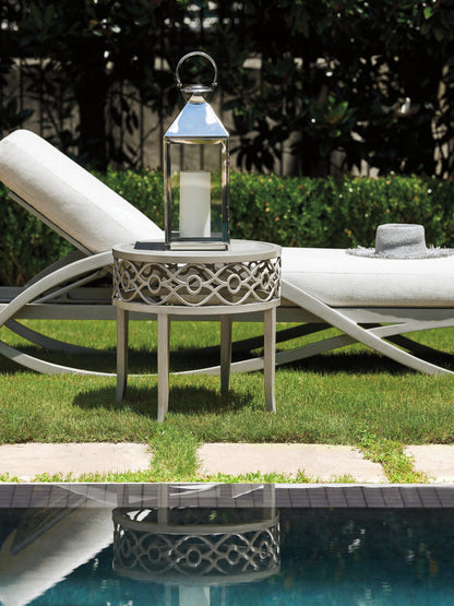 Tommy Bahama Outdoor Silver Sands Round End Table — View 2