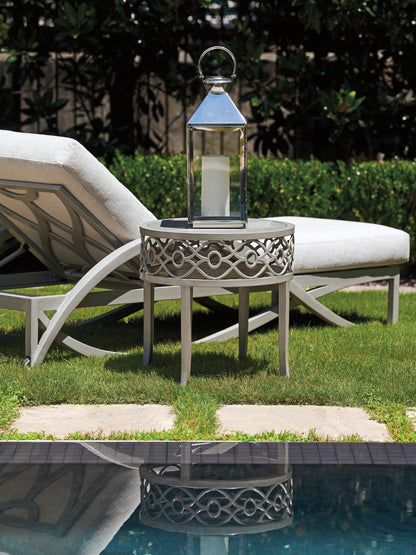 Tommy Bahama Outdoor Silver Sands Round End Table — View 3