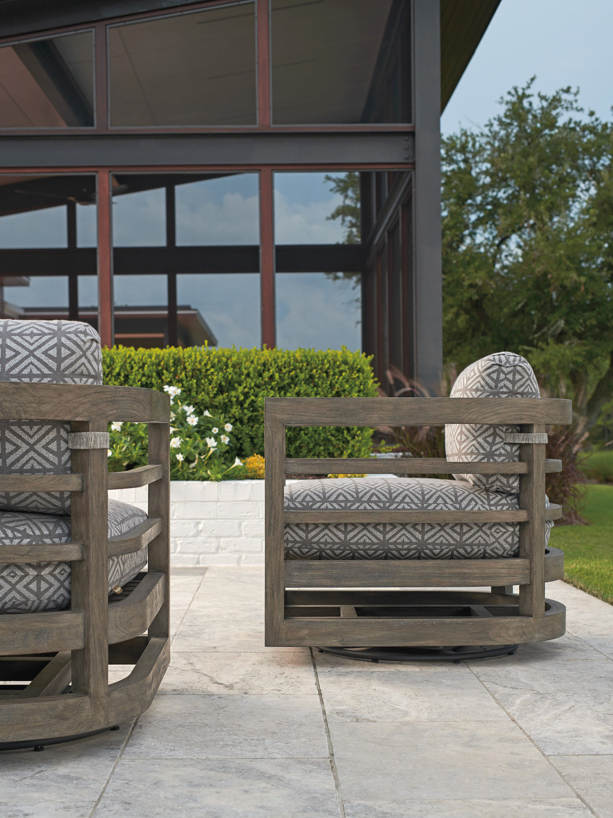 Tommy Bahama Outdoor La Jolla Occasional Swivel Chair — View 4