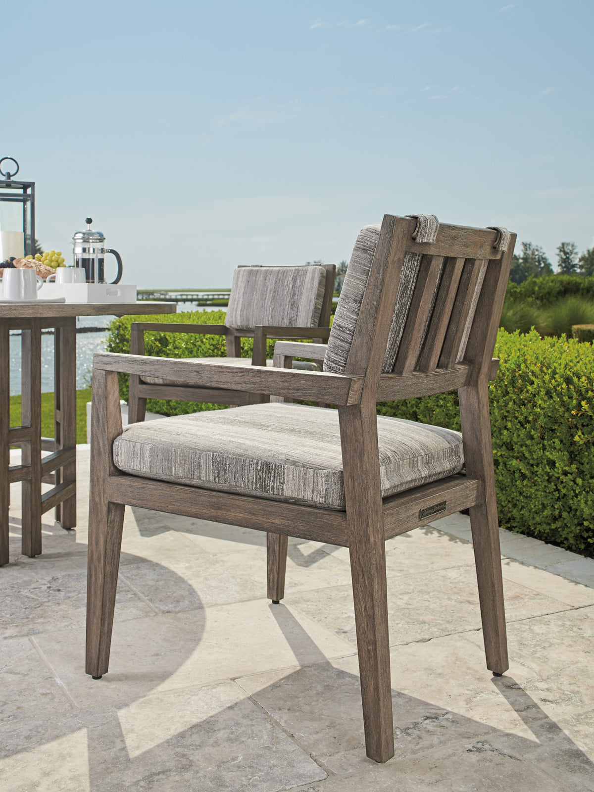 Tommy Bahama Outdoor La Jolla Arm Dining Chair — View 2
