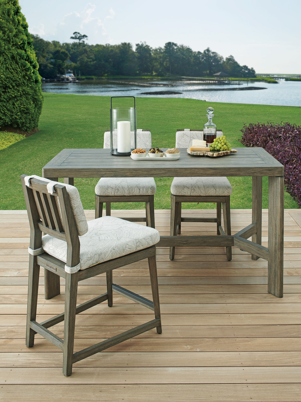 Tommy Bahama Outdoor La Jolla High/Low Bistro Table — View 2