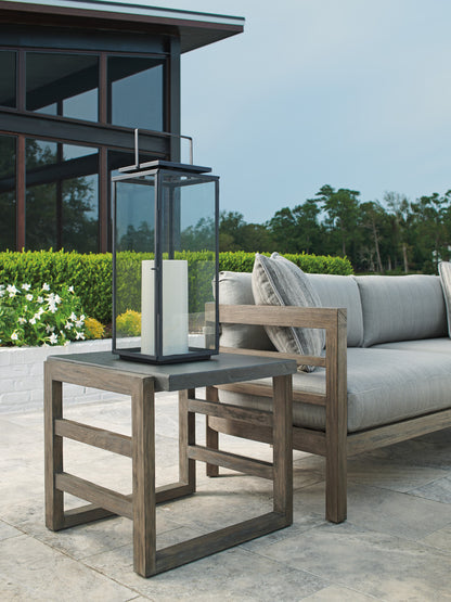 Tommy Bahama Outdoor La Jolla Cast Top Rectangular End Table — View 2