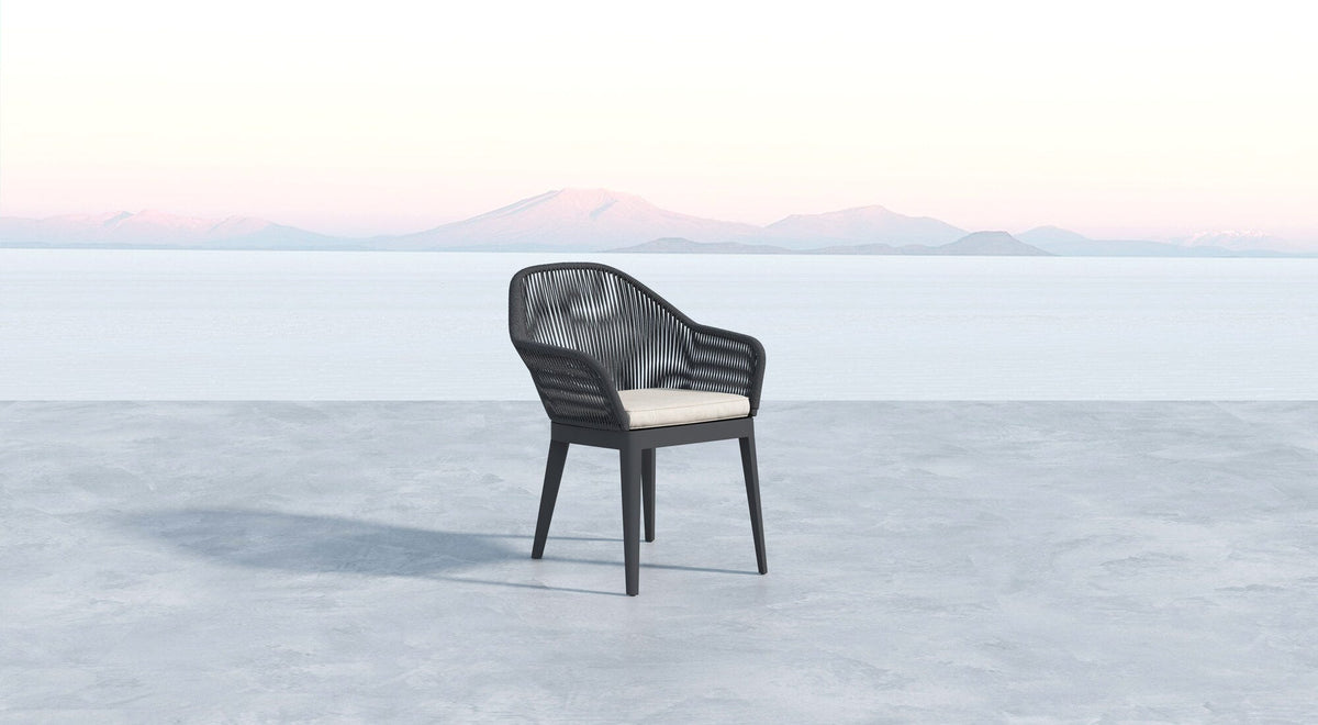 Sunset West Milano Dining Chair in Echo Ash w/ Self Welt — View 12