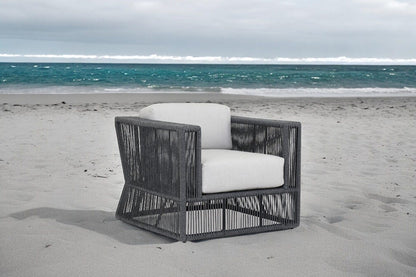 Sunset West Milano Club Chair in Echo Ash w/ Self Welt — View 7