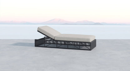 Sunset West Milano Adjustable Chaise in Echo Ash w/ Self Welt — View 4