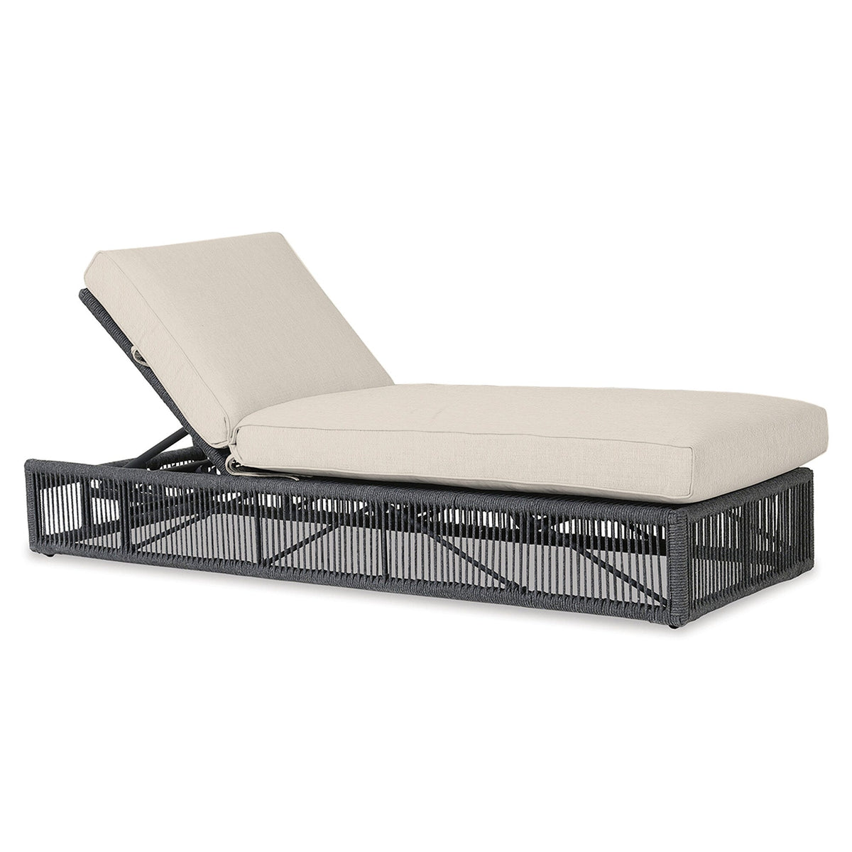 Sunset West Milano Adjustable Chaise in Echo Ash w/ Self Welt — View 5