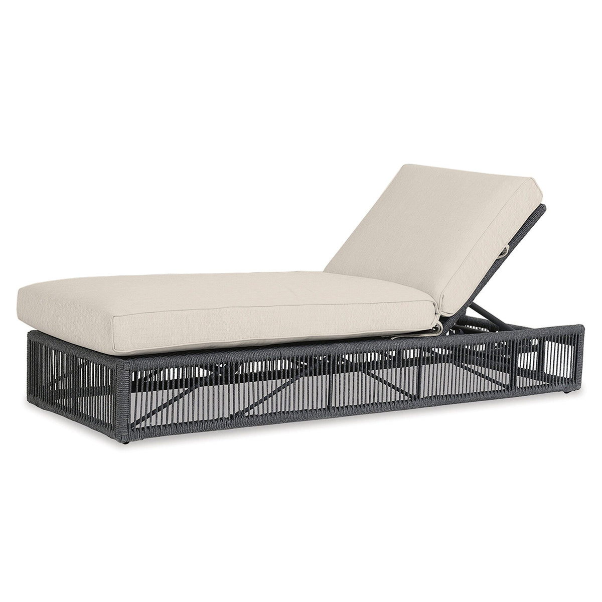 Sunset West Milano Adjustable Chaise in Echo Ash w/ Self Welt — View 6