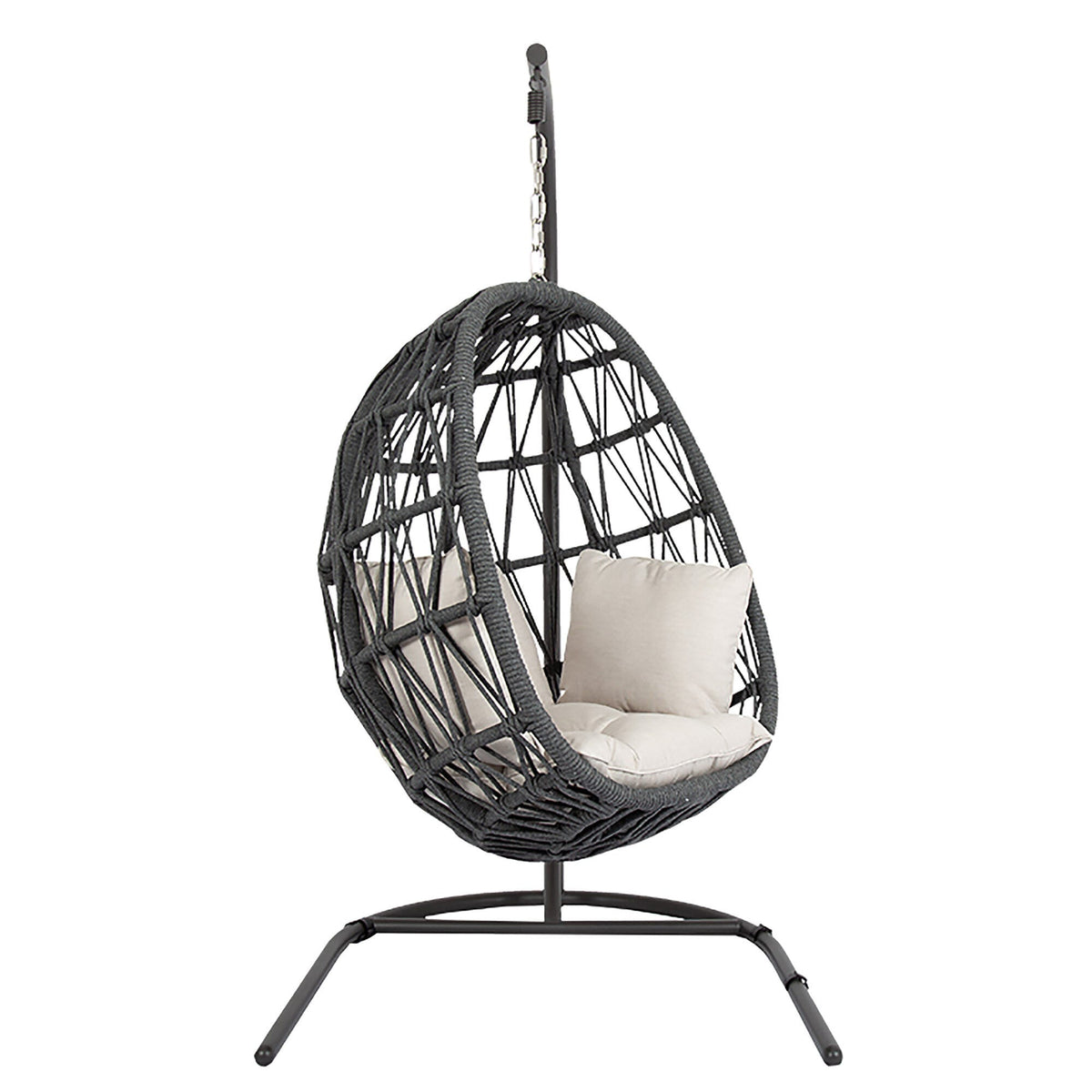 Sunset West Milano Hanging Chair in Echo Ash w/ Self Welt — View 6